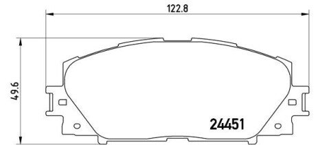 Гальмівні колодки дискові BRE BREMBO P83 106