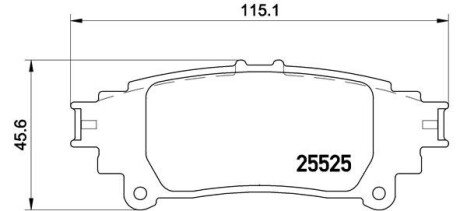 Гальмівні колодки дискові BRE BREMBO P83 132