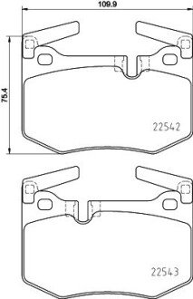 Гальмівні колодки дискові BRE BREMBO P83 164