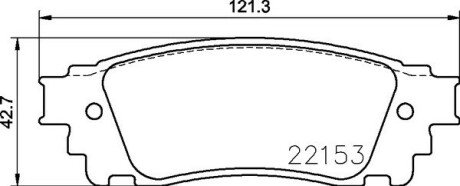 Гальмівні колодки дискові BRE BREMBO P83 166