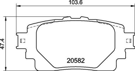 Гальмівні колодки дискові BRE BREMBO P83 174