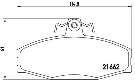 Гальмівні колодки дискові BRE BREMBO P85 022