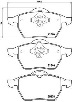 Гальмівні колодки дискові BRE BREMBO P85 036