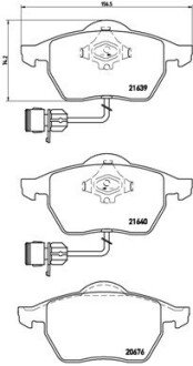 Гальмівні колодки дискові BRE BREMBO P85 040