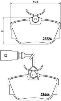 Гальмівні колодки дискові BRE BREMBO P85 046