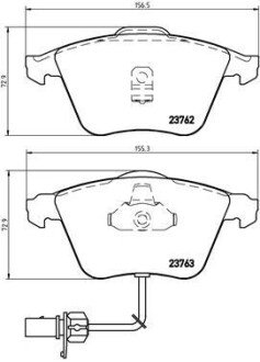 Гальмівні колодки дискові BRE BREMBO P85 056