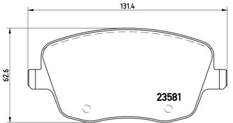 Гальмівні колодки дискові BRE BREMBO P85 057