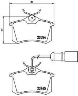 Гальмівні колодки дискові BRE BREMBO P85 058