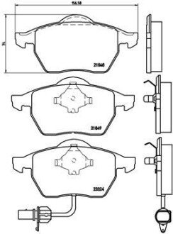 Гальмівні колодки дискові BRE BREMBO P85 060