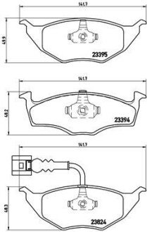 Гальмівні колодки дискові BRE BREMBO P85 063