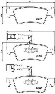 Гальмівні колодки дискові BRE BREMBO P85 068