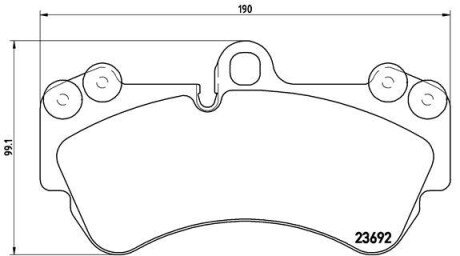 Гальмівні колодки дискові BRE P85 069 BREMBO P85069