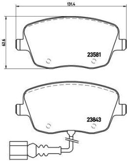 Гальмівні колодки дискові BRE BREMBO P85 077