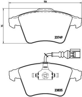 Гальмівні колодки дискові BRE BREMBO P85 090