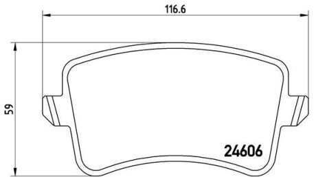 Гальмівні колодки дискові BRE P85 099 BREMBO P85099