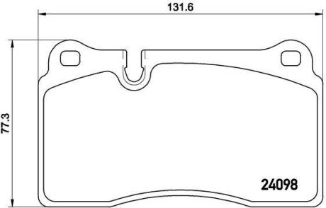 Гальмівні колодки дискові BRE BREMBO P85 116