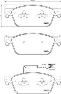 Гальмівні колодки дискові BRE BREMBO P85 141