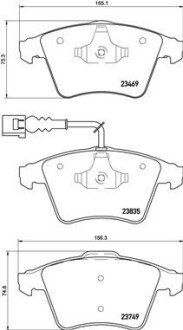 Гальмівні колодки дискові BRE BREMBO P85 149