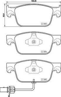 Гальмівні колодки дискові BRE BREMBO P85 153