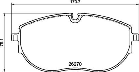 Гальмівні колодки дискові BRE BREMBO P85 188 (фото 1)