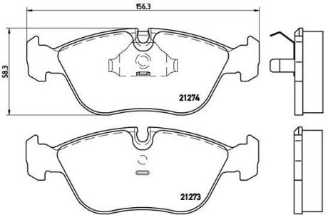 Гальмівні колодки дискові BRE BREMBO P86 013