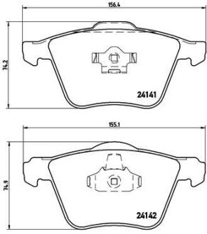 Гальмівні колодки дискові BRE P86 018 BREMBO P86018