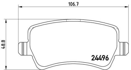 Гальмівні колодки дискові BRE P86 021 BREMBO P86021