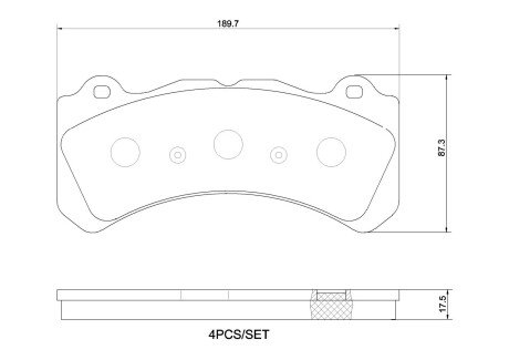 Гальмівні колодки дискові BRE BREMBO P86 034