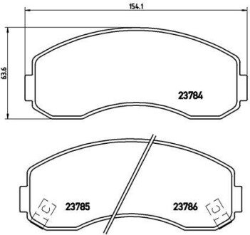 Гальмівні колодки дискові BRE BREMBO P99 003