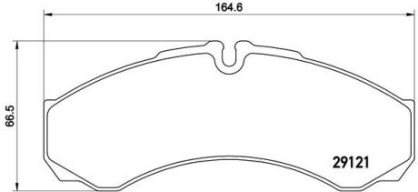 Гальмівні колодки дискові BRE BREMBO PA6 021