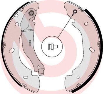 Гальмівні колодки барабанні BRE BREMBO S24 538