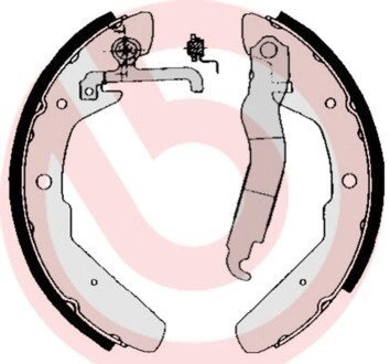 Гальмівні колодки барабанні BRE BREMBO S85 517