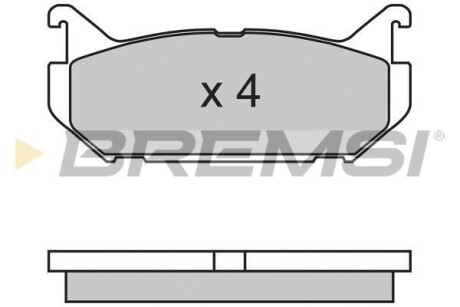 Гальмівні колодки зад. Mazda 626 91-02 (akebono) BREMSI BP2632