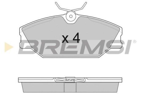 Гальмівні колодки пер. Laguna I/Megane I 95-03 (TRW) BREMSI BP2874