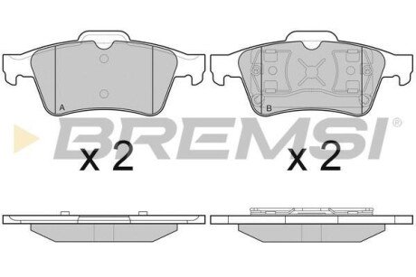 Гальмівні колодки зад. Connect 02-13 BREMSI BP2980