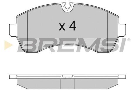 Гальмівні колодки пер. Sprinter/Crafter 06- (спарка) BREMSI BP3290