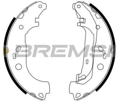 Гальмівні колодки зад. Ford Focus II 04-12 (Lockheed) BREMSI GF0245