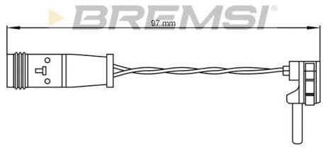 Датчик гальмівних колодок MB W211/220/203 BREMSI WI0590