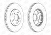 Диск гальмівний передній (кратно 2) Chevrolet Cruze (J300) (09-) / Opel Astra J (P10) (09-15) CHAMPION 562631CH (фото 2)
