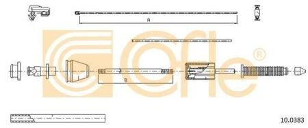 Трос акселератора COF COFLE 10.0383