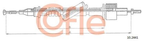 Трос зчеплення COF COFLE 10.2441