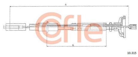 Трос зчеплення COF COFLE 10.315