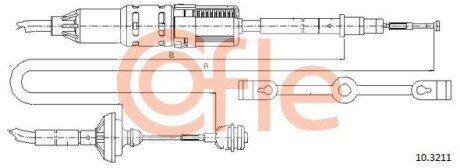 Трос зчеплення COF 10.3211 COFLE 103211