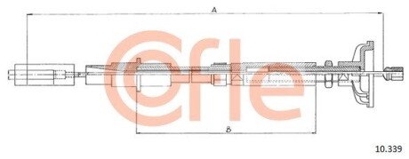 Трос зчеплення COFLE 10339