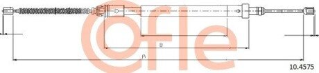 Трос ручника COF COFLE 10.4575