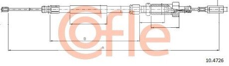 Трос ручника COFLE 10.4726