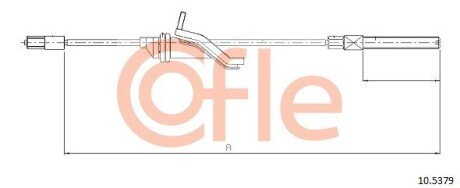 Трос ручника COF COFLE 10.5379