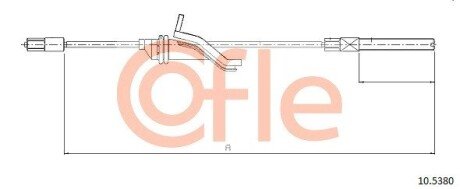 Трос ручника COF COFLE 10.5380