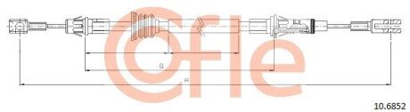 Трос ручника COFLE 10.6852