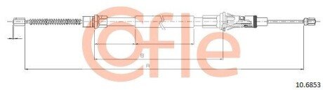 Трос ручника COF COFLE 10.6853